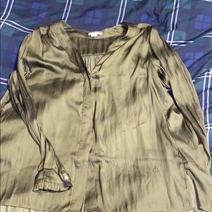 Green blouse